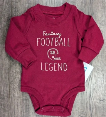 Baby Boy Clothes New Carter's Newborn Fantasy Football Legend Bodysuit - Image 1 of 3