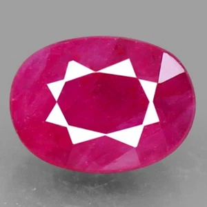 1.37ct.TANZANIA RUBY NORMAL HEATED PINKISH RED OVAL SHAPE RARE - Picture 1 of 5