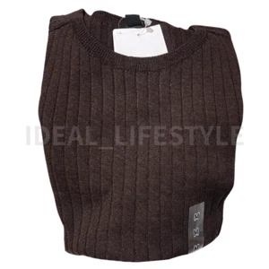 UNIQLO 3D Merino Ribbed Crew Neck Sweater S-3XL Short-Sleeve Women 480188 NWT - Picture 1 of 28