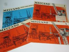 VINTAGE MECCANO MANUAL Outfits 1, 2, Junior 1960s SELECTION Please Choose