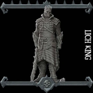 LICH KING - Miniatura | Todos los Tamaños | Mazmorras y Dragones | Pathfinder | War Gami - Imagen 1 de 2