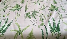 High End Decorator Linen Screen Print Greeff “Garden Ferns” 2 Yards NWOT XX003