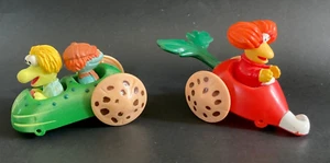 2 Vintage Jim Henson Fraggle Rock Vegetable Cars 1988 McDonalds Toys / Muppets - Picture 1 of 4