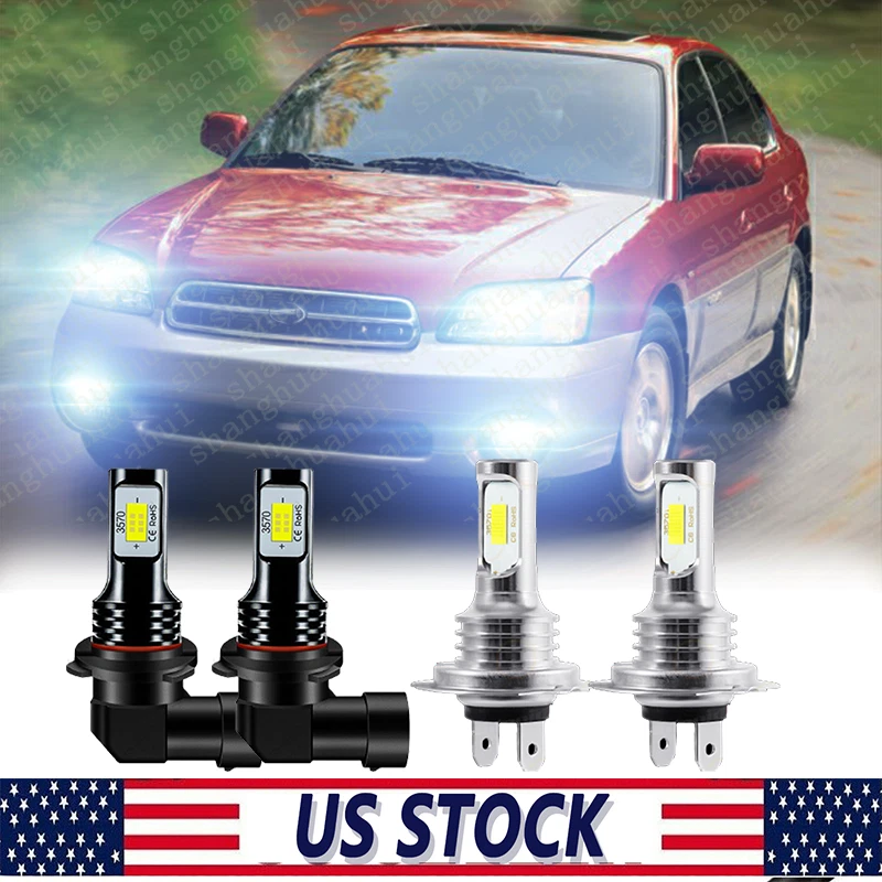 Lâmpadas de farol de LED 6000K feixe alto/baixo para Subaru Outback Legacy 2005-2013 2014 - Imagem 1 de 4