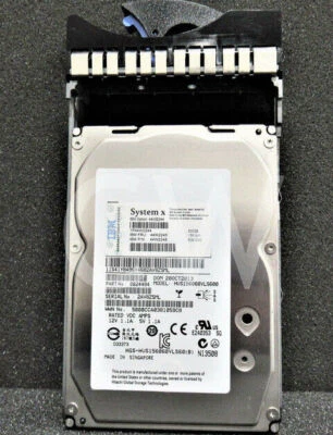 0-HOURS IBM 44W2244 44W2245 44W2248 600GB 15K RPM 6Gb/s 3.5" SAS HDD Hard Drive - Image 1 of 4