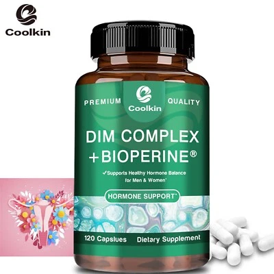 Complejo DIM 500 mg - para equilibrio hormonal y bloqueador de estrógenos, menopausia, SOP Foto 1 de 4