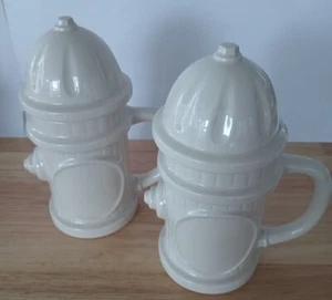 Par de tazas grandes de piedras de cerveza boca de fuego bombero bombero  - Imagen 1 de 5