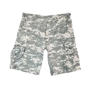 US military Fox Outdoor camo cargo shorts men's large green adjustable waist - Picture 1 of 12
