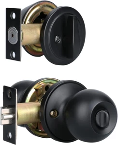 Front Door Lock Set Exterior Door Lock Set with Deadbolt, Single Cylinder Dea... - Picture 1 of 12