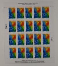 US SCOTT B1 SHEET OF 20 BREAST CANCER RESEARCH STAMPS MNH