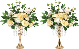 2 Pcs Versatile Metal Flower Arrangement Stand, Elegant Wedding Centerpieces ... - Picture 1 of 11