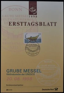 Germany 26/1998, UNESCO World Heritage Sites Ersttagsblatt - Picture 1 of 1
