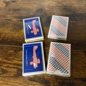 Lot Of Four American Airlines Playing Cards Vintage - Picture 1 of 7