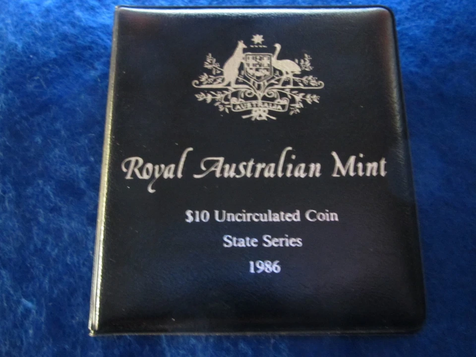 1986 Australia Silver 10 Dollars - State Series - Original Mint Holder and COA - Image 1 of 4