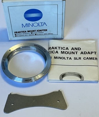 Minolta Praktica Mount Lens Adapter MD Cameras MD 6012-631 - M42 Vintage- New - Image 1 of 4