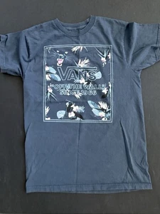 VANS Off the Wall Original Graphic Men’s Blue T-Shirt Short Sleeve Size Sm - Picture 1 of 2