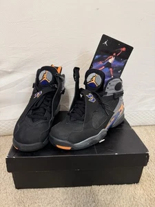 Nike Air Jordan 8 Retro " Phoenix Suns"  Mens Size 8   /  100% Authentic. - Picture 1 of 19