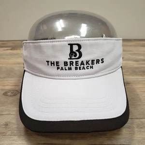 Ahead Performance The Breakers Palm Beach Visor Adjustable Golf Hat White Black - Picture 1 of 8