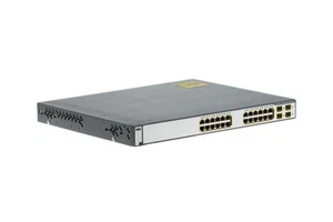 Cisco 3750G 24 Port Gigabit Switch, WS-C3750G-24PS-S - Lifetime Warranty - Picture 1 of 6