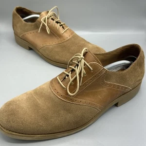 Johnston & Murphy Brown Leather Saddle Oxfords Men's 11 M Style 59-11622 - Picture 1 of 10