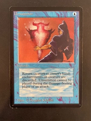 Unsummon - LP - Beta - Mtg - Image 1 of 2