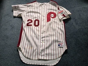 Maglia MLB Mike Schmidt Philadelphia Phillies Rawlings 1989 autentica taglia 42 - Foto 1 di 8