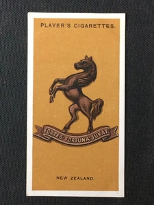 1917 Player's Colonial & Indian Army Badges #18 New Zealand Excellent - Picture 1 of 2