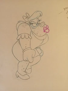 Beagle Jungen Gal Disneys Sport Goofy in Soccermania ~ Animation Produktion Zeichnung - Bild 1 von 4