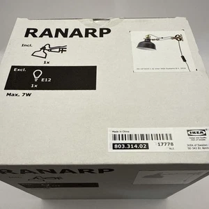 IKEA RANARP Task Light Black And Gold New in Box Spotlight - Picture 1 of 4