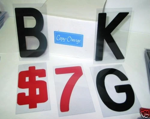 COPY CHANGE™ 8" on 8 7/8" BLOCK Flexible Sign Letters for Outdoor Portable Marquee Signs