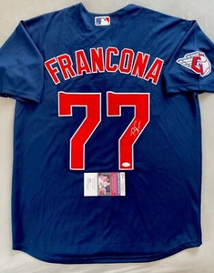 CLEVELAND GUARDIANS TERRY FRANCONA AUTOGRAPH #77 REPLICA NIKE JERSEY JSA AX31429 - Picture 1 of 5