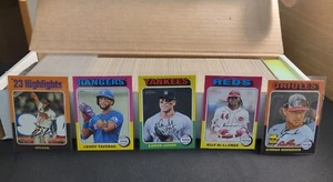 2024 *** TOPPS HERITAGE SET (500) Cards # 1-500 ALL (100) SPs Complete   MINT - Picture 1 of 1