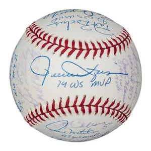 RARE World Series MVP's Signed And Inscribed 2000 World Series 24 Sigs Beckett - Picture 1 of 7