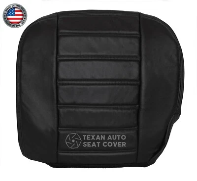 2003-2007 Hummer H2 SUV SUT Passenger Bottom Synthetic Leather Seat Cover Black - Image 1 of 4
