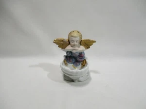 ANCIEN BENITIER ANGE PORCELAINE RELIGIEUX CHRISTIANISME RELIGIOUS STOUP ANGEL - Imagen 1 de 8