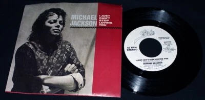 Michael Jackson-I Just Can't Stop Loving You-Epic 34-07253-VTG '87 WLDJ P/S 45!! - Image 1 of 2