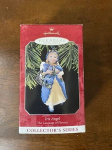 Ornamento Hallmark Keepsake 1998 "Iris Angel; Language of Flowers" tercero en serie - Imagen 1 de 2