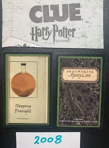 HARRY POTTER CLUE 2008 Sleeping Draught ITEM MYSTRY CARD Game Replacement Card - Picture 1 of 2