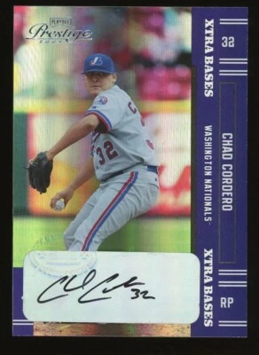 D55941 2005 Playoff Prestige Signature Xtra Bases Blue #108 Chad Cordero #03/50 - Image 1 of 2