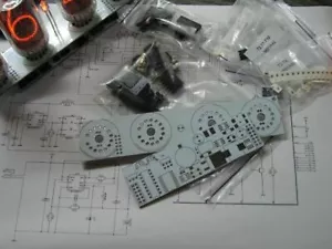 Nixie Röhrenuhr DIY Kit 2.3 für IN18 Röhren mit RGB Hintergrundbeleuchtung - Bild 1 von 7