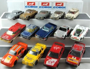 Various Corgi ASTON MARTIN CHEVY FORD MANTA MERCEDES PORSCHE SAAB VOLVO Mix Lot - Picture 1 of 150