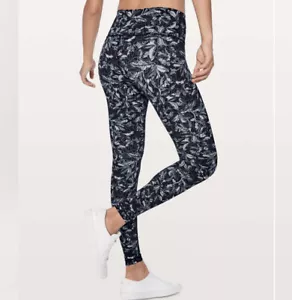 Lululemon Wunder Under High Rise 28” Tight In Embellished Multi SZ 8 VGUC - Picture 1 of 6