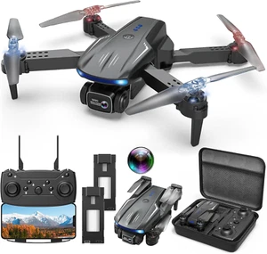 Drone with Camera 1080P for Kids Adults, Foldable HD FPV Mini Drone with 2 Batte - Picture 1 of 7