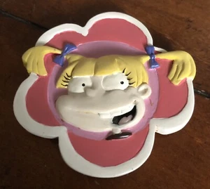 Vintage 3" Rugrats Angelica Pickles Ceramic Magnet 1998 Viacom Cartoon - Picture 1 of 2