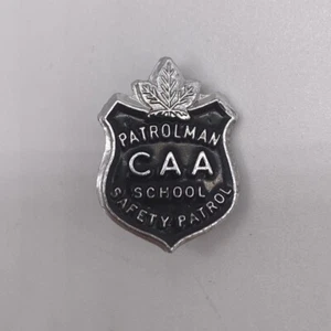 Vintage CAA Patrolman School Safety Patrol Lapel Hat Pin - Picture 1 of 4