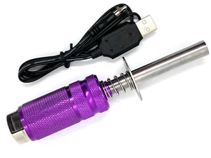 RC Nitro Glow Starter + Messgerät Anzeige & Wiederaufladbarer Akku & USB Ladegerät - Bild 1 von 6
