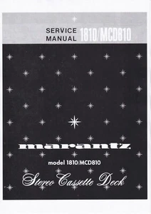 Service Manual Instructions for Marantz Mcd 810,1810 - Picture 1 of 1