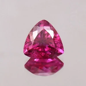September Birthstone Flawless Ceylon Pink Sapphire | Trillion Cut Loose Gemstone - Picture 1 of 16
