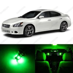 Paquete de 15 luces interiores LED verdes para Nissan Máxima 2009-2015 + herramienta de palanca - Imagen 1 de 6