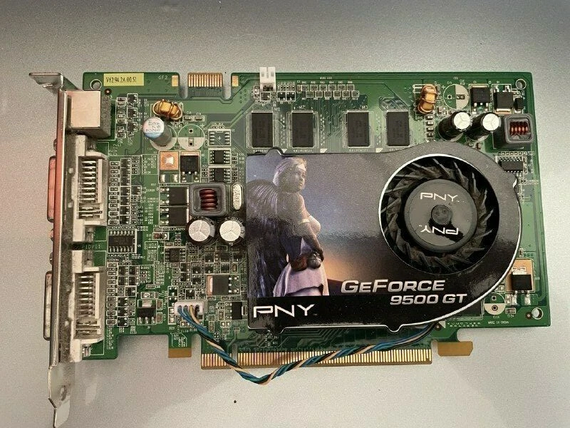PNY GeForce 9500 GT 512MB DDR2 128-Bit 2x DVI PCI-E VCG955512GXPB - Image 1 of 3